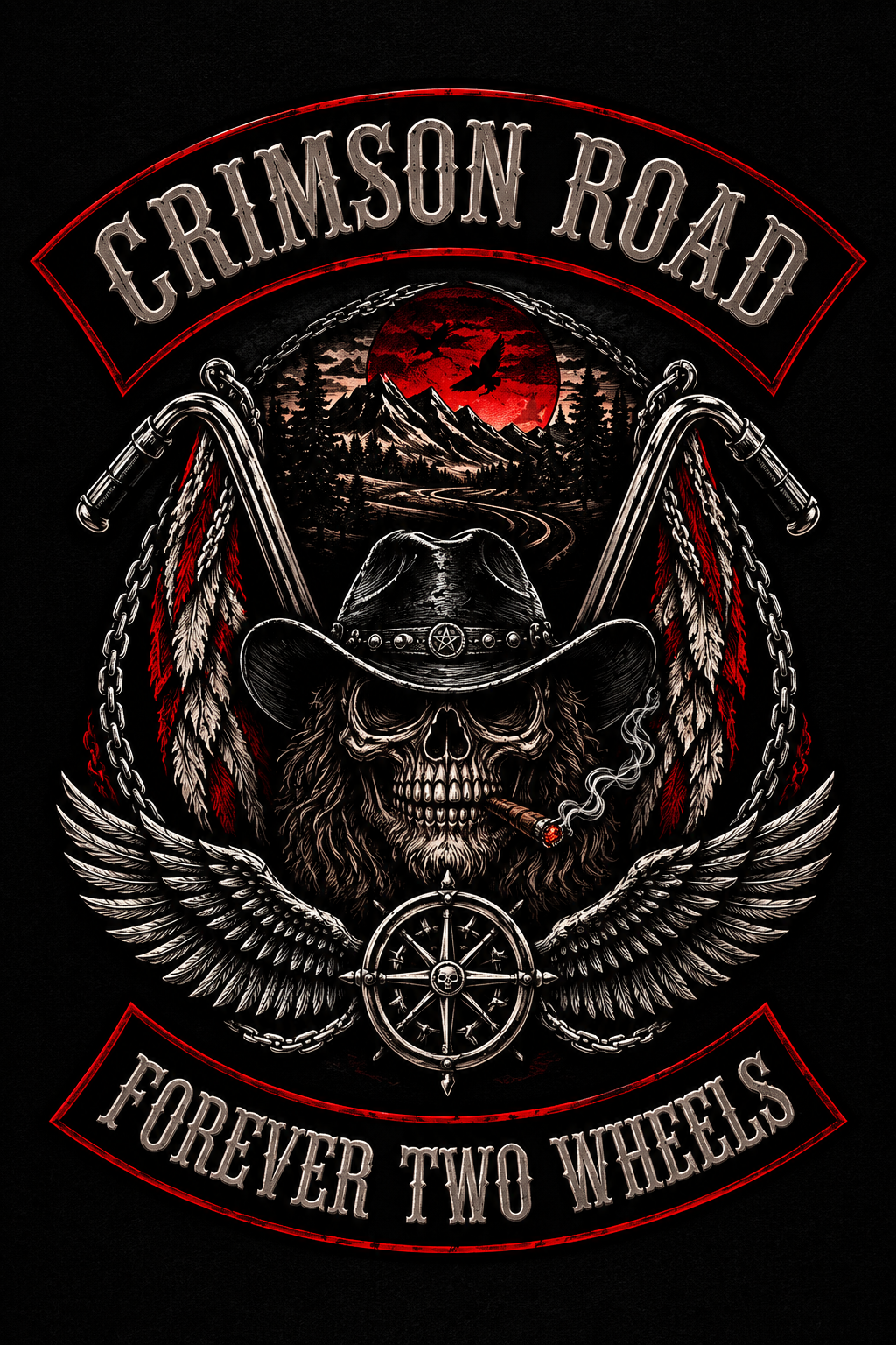 CRIMSON ROAD — FOREVER TWO WHEEL kulüp amblemi